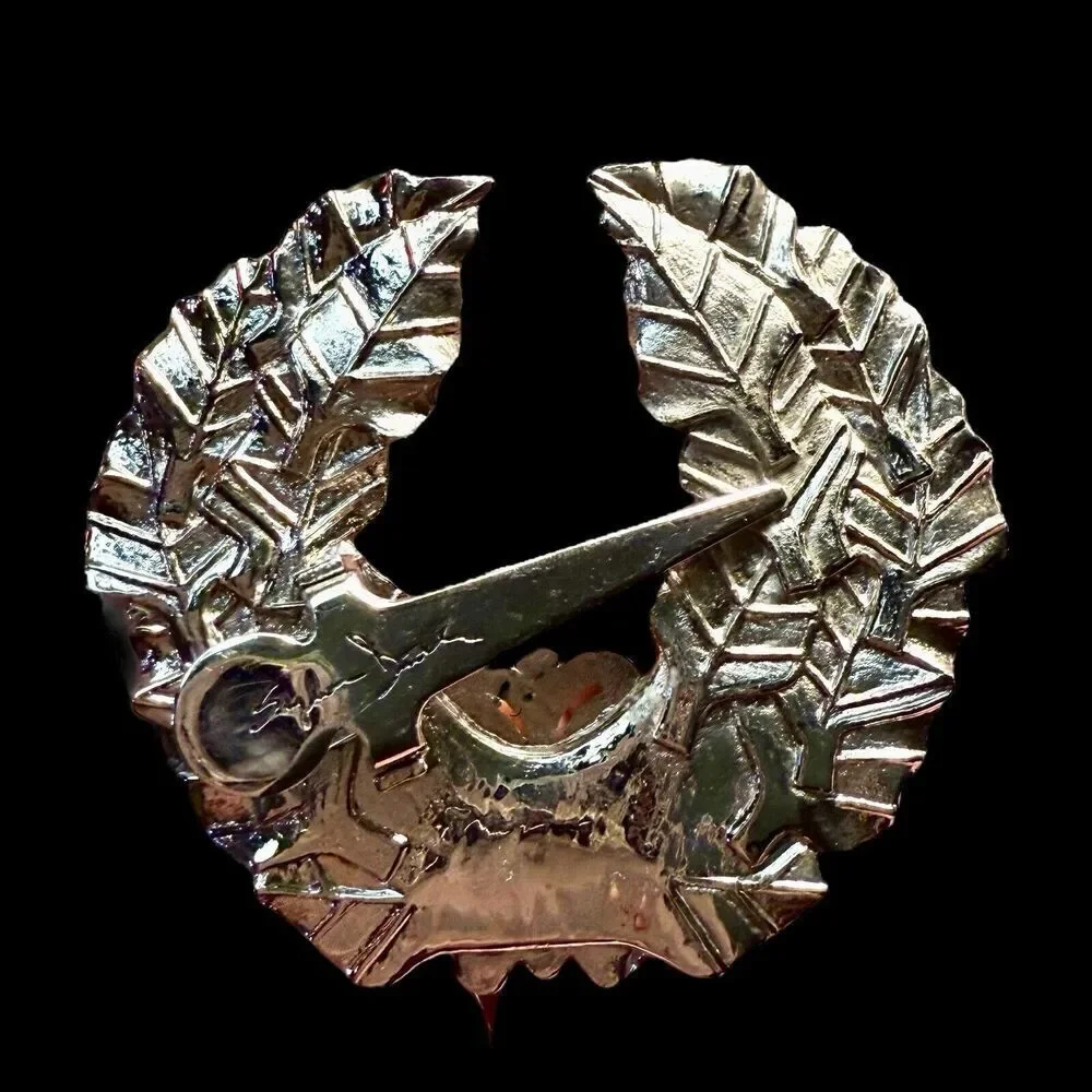 VTG 90’s Sylvia Dahl Butterfly Laurel Wreath Brooch Scarf Dress Clip Silver Tone